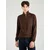 JACK & JONES Pulover JJEEmil  temno rjava