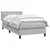 Box Spring krevet s madracem svijetlo sivi 80x210 cm baršun