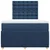 vidaXL vidaXL Box spring postelja z vzmetnico moder 120x200 cm blago, (21306413)