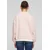 Womens Oversized Striped Sweatshirt - Pink/Cream