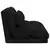 vidaXL Tlorisni stol Črna 110 x 82 x 55 cm blago