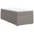 Vidaxl Box spring postelja z vzmetnico taupe 90x200 cm blago