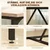 HOMCOM HOMCOM Jedilna miza, iverna plošča 180D x 80Š x 75,5V cm, naravni les, (5000242594)