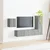 Set TV komoda Zidne 4 pcs Siva Sonoma Konstruirano drvo