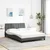 Vidaxl Posteljni okvir brez vzmetnice Hanko temno siv 120x200 cm blago