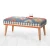 Atelier del Sofa Klupa Beshir, 91x46x42 cm, Plava