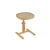 Hanah Home pomoćni sto Opus Kare 42, 42 cm, hrast / sivi / mermer