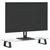Stalak za monitor crni 60x20x8 cm kaljeno staklo i metal