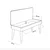 Hanah Home Set Nameštaj za hodnik Multilux 726 1053, Antracit