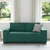 Vidaxl Dvosed temno zelen 180x77x82 cm blago
