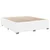 Vidaxl Box spring postelja z vzmetnico bela 180x200 cm umetno usnje