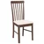 vidaXL Jedilni stoli z blazinami 2 kosa Brown Solid Wood Rubber