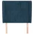 Uzglavlje s ušima tamnoplavo 93x23x118/128 cm baršunasto