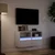 Zidni TV ormarići s LED svjetlima 2 kom bijeli 41 x 31 x 45 cm