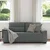 Vidaxl Dvosed temno siv 180x81x84 cm blago