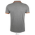 Polo majica za muškarce veličina M Sols Pasadena Melange Grey/Orange 00577