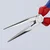 KNIPEX Špicasta klešta sa bočnim sečenjem hromirana 200 mm 26 15 200 crveno-plava