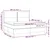 Vidaxl Box spring postelja z vzmetnico LED modra 200x200 cm blago