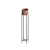 Aberto Design Dekorativna saksija GED-024-B, 108 cm, O 20 cm ,, Crno-terakota
