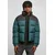 AOP Retro Puffer Jacket bottlegreen damast aop