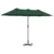 Vrtni suncobran Zelena 370 x 197 x 239 cm Poliester i aluminij