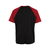 Raglan contrasting t-shirt blk/burgundy
