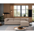 Atelier del Sofa Ugaona garnitura Fora 296x66x185cm Braon