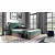 Boxspring postelja Wood 4 - 140x200 cm - temni hrast