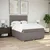 Vidaxl Box spring postelja z vzmetnico taupe 160x200 cm blago