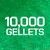 Northix Gel Blaster Gellets - Electric Green 10 000 kos