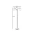 Opviq Podna lampa Gonca 3, 160 cm, E27, Zlatne boje