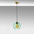 Opviq Luster Benek-20-14315, 20x20x120, IP20, Zlatno-zelene boje