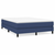 Vidaxl Box spring postelja z vzmetnico moder 140x190 cm blago