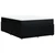 Vidaxl Box spring postelja z vzmetnico črna 140x200 cm blago