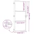 Staklena vrata Rezbarija Crna 93 x 3,5 x 201,5 cm Aluminij