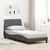 Vidaxl Posteljni okvir brez vzmetnice temno siv 90x200 cm blago