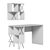 Hanah Home Radni sto sa policama Extra 2, 120x60x78.8 cm, Beli