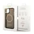 Guess Maska za iPhone 14 Plus Gold Outline Translucent Black MagSafe