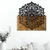 Atelier Del Sofa Zidna dekoracija Mandala 6, 59x3x58 cm, Crna