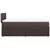 Vidaxl Box spring postelja z vzmetnico temno rjava 80x200 cm blago