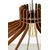 Opviq Luster Boomerang Walnut, MDF, Braon