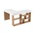 Nordure Stilski radni sto Vesper, 130 x 72 x 50 cm, Beli