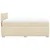 Vidaxl Box spring postelja z vzmetnico krem 160x200 cm blago