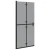 Walk-In zid za tuširanje Crna 90 x 6.5 x 190 cm