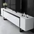 Hanah Home TV Komoda Yildiz, 180x50x30 cm, Belo-Crna