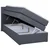 MID.YOU BOXSPRING POSTELJA 90 cm x 200 cm , tekstil, leseni material antracit