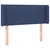 Vidaxl vidaXL Vzglavje postelje z LED modro 93x16x78/88 cm blago