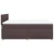 vidaXL vidaXL Box spring postelja z vzmetnico temno rjava 160x200 cm blago, (21305926)