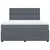 Vidaxl Box spring postelja z vzmetnico temno siva 180x200 cm žamet