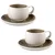 Evviva Set skodelica za čaj Stones 190ml/2 kos/rjava/keramika